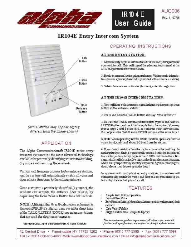 Alpha Tool Com HK Limited Intercom System IR104E Series-page_pdf
